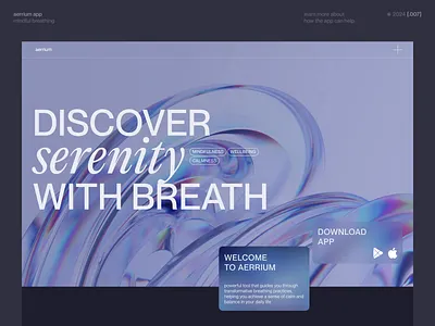 Breathing Techniques Web Hero Section animation branding breathing design graphic design healthcare hero section illustration interaction design interface motion graphics ui user experience user interface ux ux design web web design web marketing website