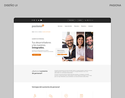 Pasiona Web corporate designer freelance graphic design ui website