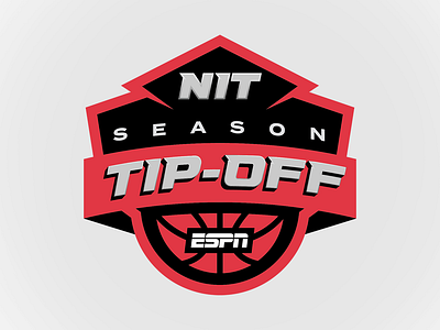 NIT Season Tip-Off Logo basketball branding espn logo sports