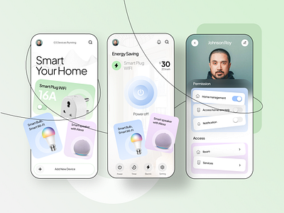 Home Automation App automation branding creative creativeapp dashboard design graphic design home illustration mobileapp modern smart smarthome ux