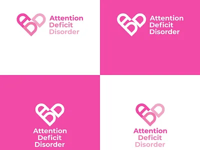 Attention deficit Disorder (ADD) Logo concept add heart logo logo design