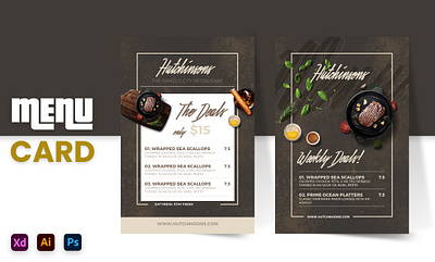 Professional Menu Card Design brochure design business brochure card design company brochure graphic design logo design menu card menu card mockups professional professional brochure venue card