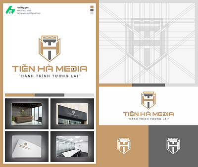 Logo Branding for Tien Ha Media branding branding design design logo logo design