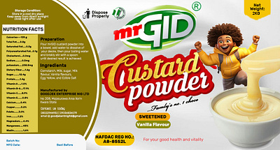 Custard Vanilla graphic design