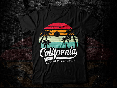 California T-shirt Design apparel california t shirt clothing culture apparel custom tshirt design graphic design graphic designer graphic t shirt design illustration logo merchandise graphic design palm t shirt sunset t shirt t shirt t shirt design tshirt design typography t shirt typography t shirt design vector graphic tshirt