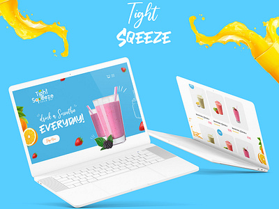 UI / UX for Tight Squeeze branding design graphic design juice bar ui ux web design website design