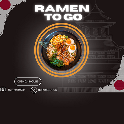 Ramen Social Media Product Poster branding graphic design