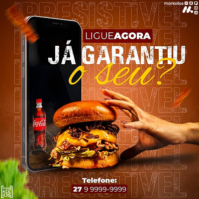 Criativo para Hamburgeria #01 graphic design