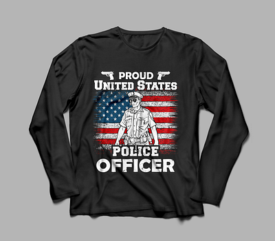 USA POLICE FLAG T-SHIRT DESIGN best design branding custom custom t shirt design design graphic design illustration piloce t shirt t shirt t shirt design usa flag usa police usa t shirt design veteran veteran t shirt veteran t shirt design