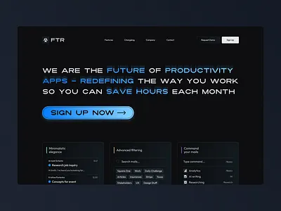 FTR Hero Screen hype4academy landingpagedesign square planet