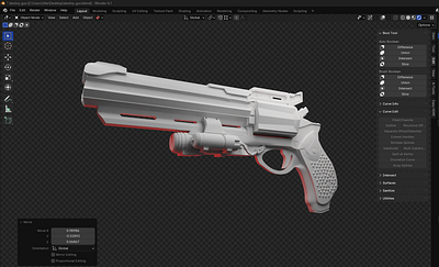 WIP this destiny weapon design 3d 3dart 3dweapon art blender gameasset gun unity unreal weapon