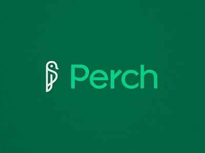 Perch | Logo Exploration bird books branch brand branding design identity illustration logo people reading typography ui web