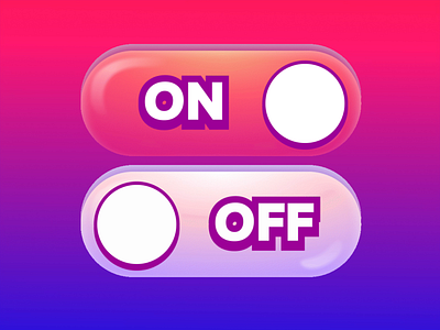 UI Elements | Switcher Animation 2d animation design gui mobile off on on off switcher ui