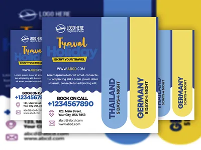 Travle Banner Design 3d animation branding design graphic design illustration logo logo desine motion graphics ui vector