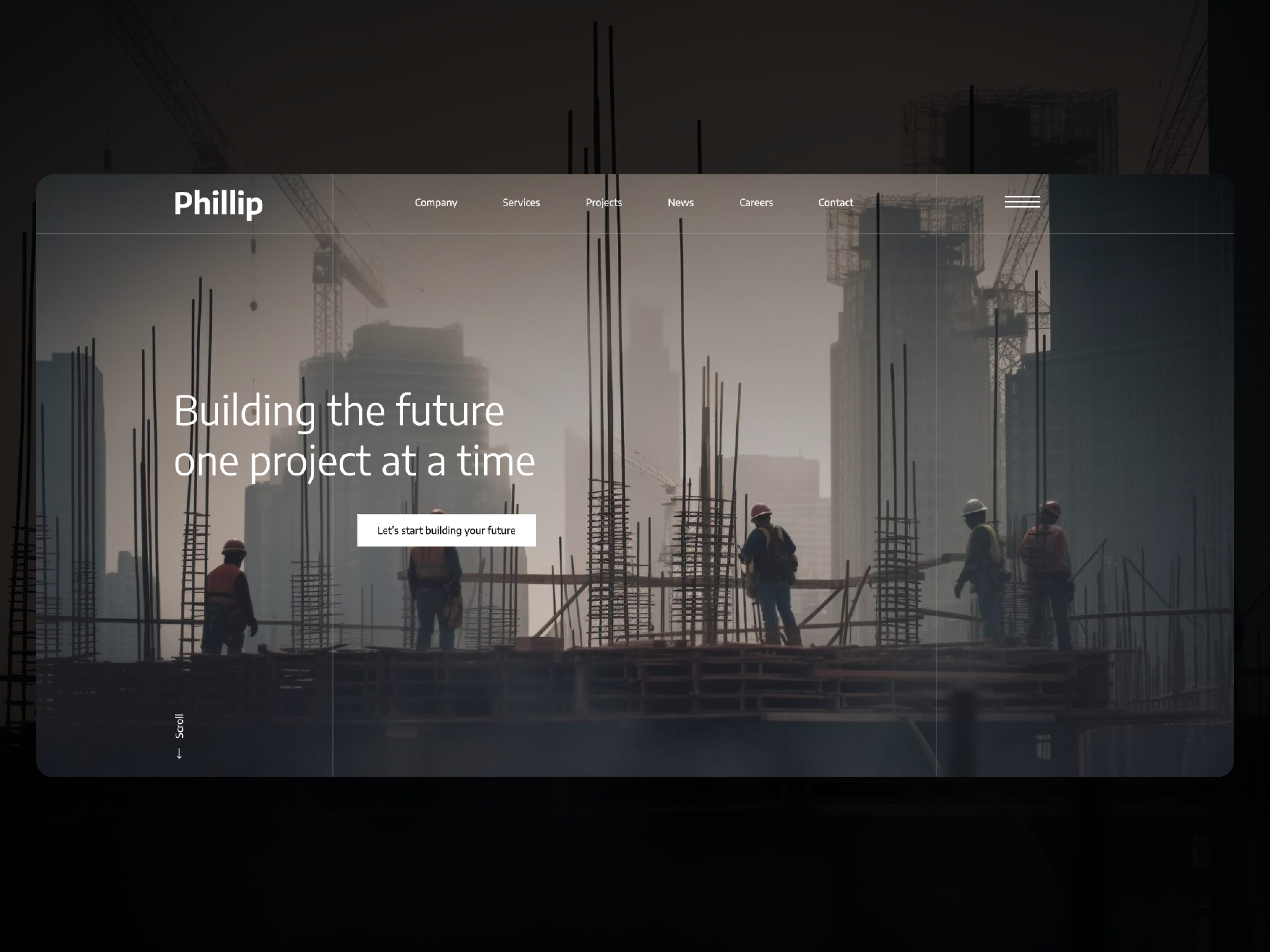 Modern Construction Website business business website company website construction construction website contractor design engineering infrastructure landing page landing page design modern ui ui design uiux ux ux design web design website website design