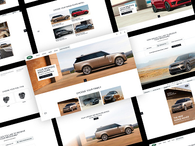 Landing Page Design for Land Rover automotive website clean design design digital design form design land rover landing page design madebyswish ordering system step process design swish ui design ux design web design website