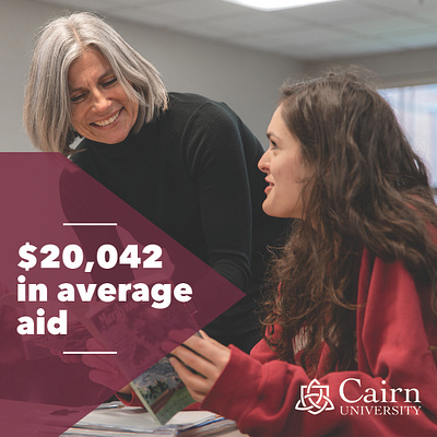 Cairn University "Average Aid" Ad