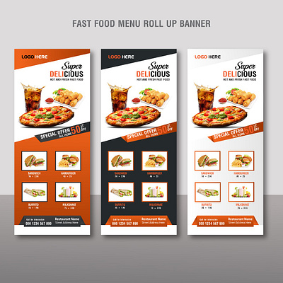 Roll Up Banner-001 branding design graphic design logo roll up banner ui