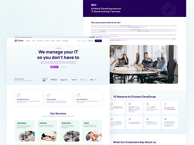 Cleva IT Company Website Redesign branding corporate website design illustration information technology it company mobile website platform ui ui ux design ux web web page web ui website