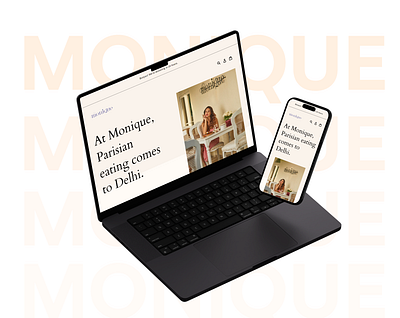 Cafe monique Website 3d branding graphic design ui