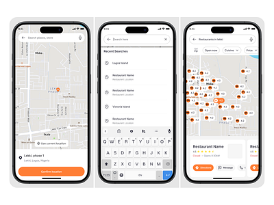 Map UI screen for a logistics app app design figma logistics map ui mobile app ui user interface ux