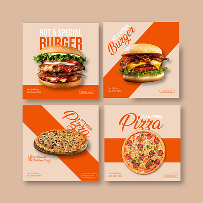 Social Media Post-004 branding burger food graphic design image design logo media post pizza social post ui