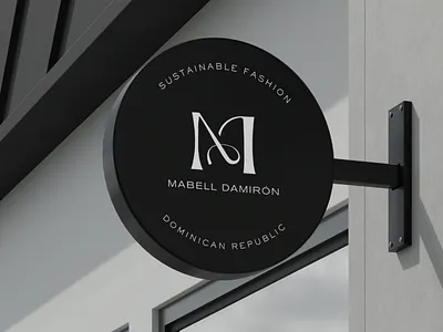M + D (and a hidden A) logo for fashion designer atelier bold boutique branding clean fashion design lettering logo luxury logo m logo minimalist modern monogram premium type