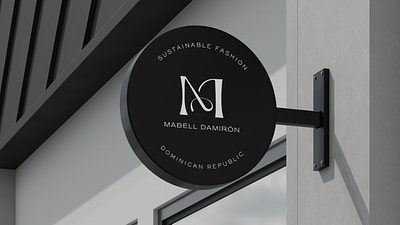 M + D (and a hidden A) logo for fashion designer atelier bold boutique branding clean fashion design lettering logo luxury logo m logo minimalist modern monogram premium type