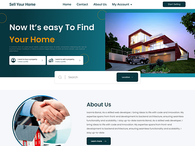 Real Estate Website Design app design branding dashboaed ui design figma food app design graphic design illustration landing page design logo mobile app ui motion graphics real estate website real estate website ui design ui ui design ui ux user web design website design