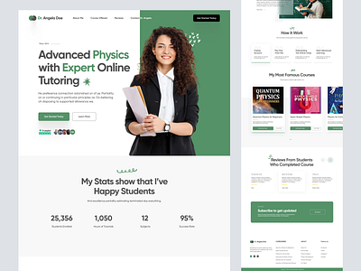 Shopify Store for Advanced Physics Tutoring design full design fuul website page homepage illustration interface landing landing page product details product landing page product page product website shopify shopify landing page shopify website web web design web page website website design