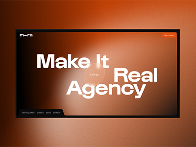 Creative marketing agency website design ui ux