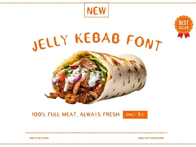Jelly Kebab Font handcrafted webfont