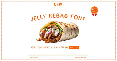 Jelly Kebab Font handcrafted webfont