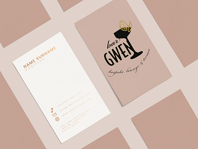 Bar Gwen - redesign branding graphic design logo