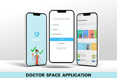 Doctor Space App 3d animation branding graphic design logo motion graphics ui