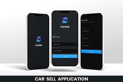 Car Sell App 3d animation branding graphic design logo motion graphics ui