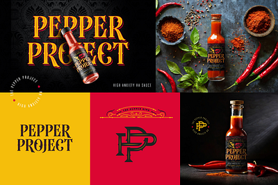 Pepper Project - Branding & Label Design brand identity branding cpg food graphic design hot sauce identity design label design logo packaging design pepper visual identity