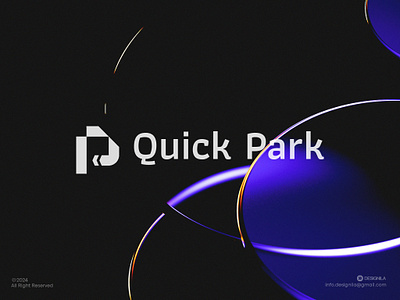 Quick park / Logo design app branding car design graphic design logo parking taxi typography