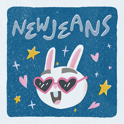 Music Inspired Illustration #5 - NewJeans amateur bunnies bunny design digital art fanart illustration kpop music newjeans procreate