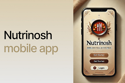 UX Case Study (made with AI): NutriNosh-mobile application ai design food healthy home cooks made with ai mobile app nutrition product ui uiux user research ux