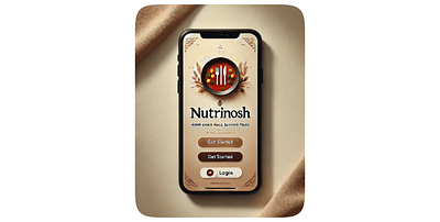 UX Case Study (made with AI): NutriNosh-mobile application ai design food healthy home cooks made with ai mobile app nutrition product ui uiux user research ux