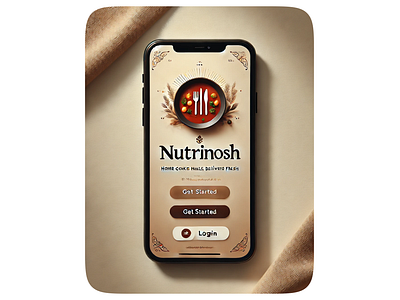 UX Case Study (made with AI): NutriNosh-mobile application ai design food healthy home cooks made with ai mobile app nutrition product ui uiux user research ux