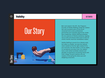 Validity Staffing: Website brand identity branding design digital design graphic design web design website