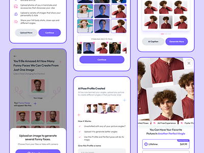 Perfect Pose: Retake pictures with AI ai app design figma ui ui design