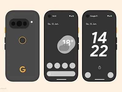Pixel Dream Concept android fingerprint google phone pixel small ui