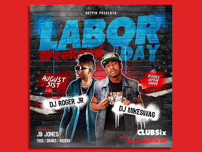 Labor Day Flyer Template party