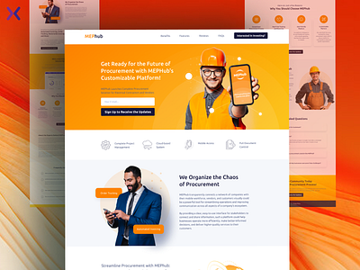 SaaS Landing Page design dribbble shot graphic design landing page design landingpage lead generation leads popular shot saas saas landing page ui ux