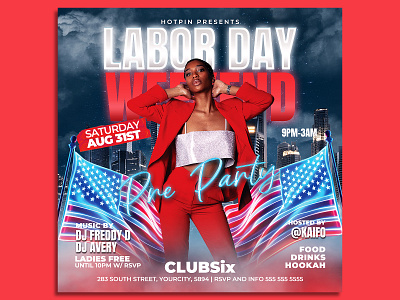 Labor Day Flyer Template party flyer