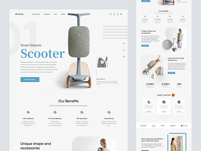 Shopify store for Scooter full website homepage landing landing page product design product detail page product landing page product page product website shopify shopify designer shopify landing page shopify store design shopify theme customization shopify website shopify website design web design web page website