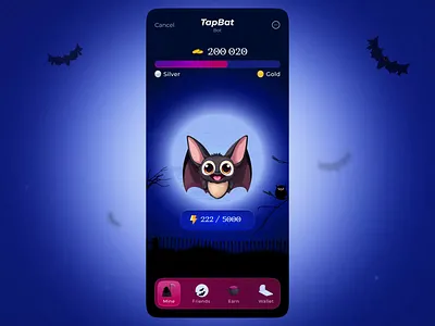 TapBat - Telegram Clicker Game bot bot game clicker clicker game crypto crypto game dogs game currency game ui halloween mobile clicker not coin tap tap game tap to earn telegram telegram bot telegram clicker ton ton game